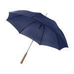 Parapluie auto en polyester 190T avec poignée en bois Ø105 Auto Woody couleur bleu foncé troisième vue