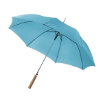 Parapluie auto en polyester 190T avec poignée en bois Ø105 Auto Woody couleur bleu ciel troisième vue