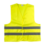 Gilet réfléchissant avec logo haute visibilité, taille XL couleur jaune fluorescent