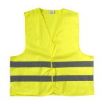 Gilet réfléchissant avec logo haute visibilité, taille XL couleur jaune fluorescent première vue