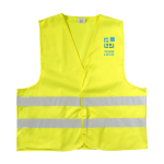 Gilet réfléchissant avec logo haute visibilité, taille XL avec zone d'impression