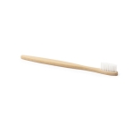 Brosse à dents en bambou avec boîtier individuel avec logo Natural couleur naturel deuxième vue