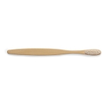 Brosse à dents en bambou avec boîtier individuel avec logo Natural couleur naturel cinquième vue