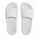 Claquettes antidérapantes pour aller à la plage, taille 42-43 Slippers couleur blanc deuxième vue