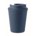 Verre isotherme en plastique recyclé avec bec verseur 300ml Recyclo couleur bleu