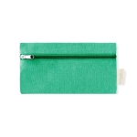 Trousse crayon recyclé avec fermeture éclair frontale Recycled Cotton couleur vert première vue