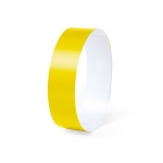 Bracelets pour événements en tissu synthétique incassable Party Safe couleur jaune première vue