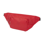 Sac banane réglable en polyester avec deux compartiments Explorer couleur rouge