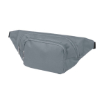 Sac banane réglable en polyester avec deux compartiments Explorer couleur gris