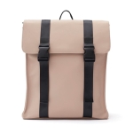 Sac à dos de voyage en cuir végan hydrofuge Contempo couleur beige