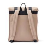 Sac à dos de voyage en cuir végan hydrofuge Contempo couleur beige deuxième vue