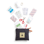 Trousse de secours personnalisée en sac en tissu avec logo Supplies avec zone d'impression