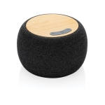 Enceinte Bluetooth bambou et PET recyclé au son cristallin NaturalBeat couleur gris foncé