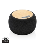 Enceinte Bluetooth bambou et PET recyclé au son cristallin NaturalBeat couleur gris foncé