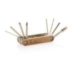 Outil personnalisé Hex en bois à 8 fonctions Multitool couleur bois