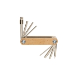 Outil personnalisé Hex en bois à 8 fonctions Multitool couleur bois deuxième vue