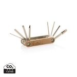 Outil personnalisé Hex en bois à 8 fonctions Multitool couleur bois