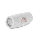 Enceinte Bluetooth de qualité avec 20 heures d'autonomie JBL Charge 5 couleur blanc