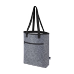 Sac à provisions isotherme en feutre recyclé avec fermeture velcro couleur gris