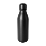 Bouteille en aluminium coloré recyclé à bouchon assorti 550ml couleur noir première vue