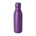 Bouteille en aluminium coloré recyclé à bouchon assorti 550ml couleur mauve première vue