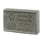 Savon exfoliant fabriqué en France aux huiles végétales et d'olive couleur naturel quatrième vue