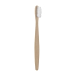 Set dentaire avec brosse à dents et sablier dans une trousse couleur blanc troisième vue