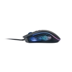 Souris gaming avec boutons de jeu et 8 modes d'éclairage couleur noir troisième vue