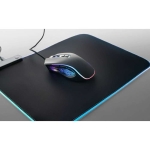 Souris gaming avec boutons de jeu et 8 modes d'éclairage couleur noir quatrième vue