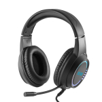 Casque gaming extensible avec lumières et microphone intégré avec zone d'impression