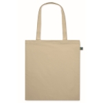 Tote bag en coton à longues anses Fairtrade 140 g/m² couleur ivoire deuxième vue