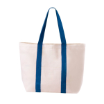 Sac en coton avec poche et fermeture magnétique 280 g/m² Eco Beach couleur bleu marine première vue