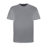 T-shirt technique 100% polyester microperforé 135 g/m² couleur gris première vue