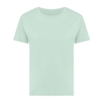 T-shirt pour femme coton recyclé, slim fit, 160 g/m², Iqoniq couleur vert clair