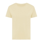 T-shirt pour femme coton recyclé, slim fit, 160 g/m², Iqoniq couleur jaune clair