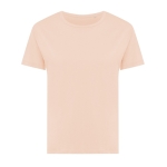 T-shirt pour femme coton recyclé, slim fit, 160 g/m², Iqoniq couleur saumon