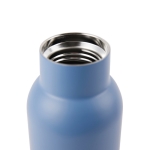 Bouteille thermos en inox recyclé à bouchon en bois et poignée 800ml couleur bleu deuxième vue