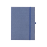 Carnets à couverture rigide en matériaux organiques A5 couleur bleu première vue