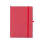 Carnets à couverture rigide en matériaux organiques A5 couleur rouge première vue