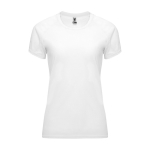 T-shirt technique personnalisé 100% polyester pour femme 135 g/m² Roly couleur blanc