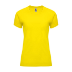 T-shirt technique personnalisé 100% polyester pour femme 135 g/m² Roly couleur jaune