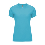 T-shirt technique personnalisé 100% polyester pour femme 135 g/m² Roly couleur turquoise