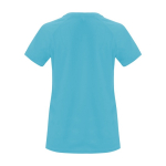 T-shirt technique personnalisé 100% polyester pour femme 135 g/m² Roly couleur turquoise deuxième vue arrière