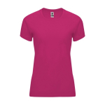 T-shirt technique personnalisé 100% polyester pour femme 135 g/m² Roly couleur fuchsia