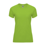 T-shirt technique personnalisé 100% polyester pour femme 135 g/m² Roly couleur vert lime