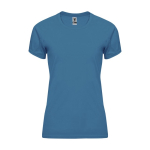 T-shirt technique personnalisé 100% polyester pour femme 135 g/m² Roly couleur bleu foncé