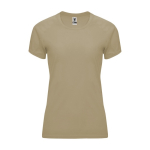 T-shirt technique personnalisé 100% polyester pour femme 135 g/m² Roly couleur taupe