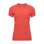 T-shirt technique personnalisé 100% polyester pour femme 135 g/m² Roly couleur corail