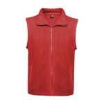 Gilet polaire unisexe en 100% polyester avec col montant 300 g/m² Roly couleur rouge