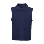 Gilet polaire unisexe en 100% polyester avec col montant 300 g/m² Roly couleur bleu marine